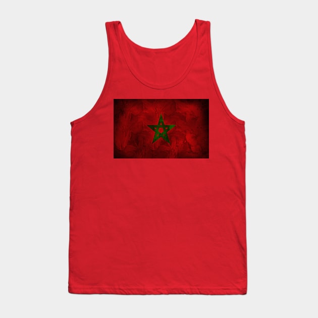 MOROCCAN FLAG WALLPAPER Tank Top by SETOUANI